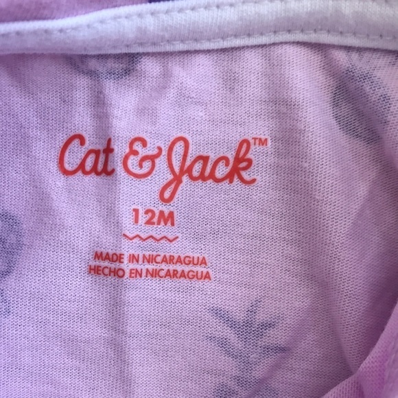 4/$25 cat & Jack tank top purple pineapples 12 month - Picture 2 of 4